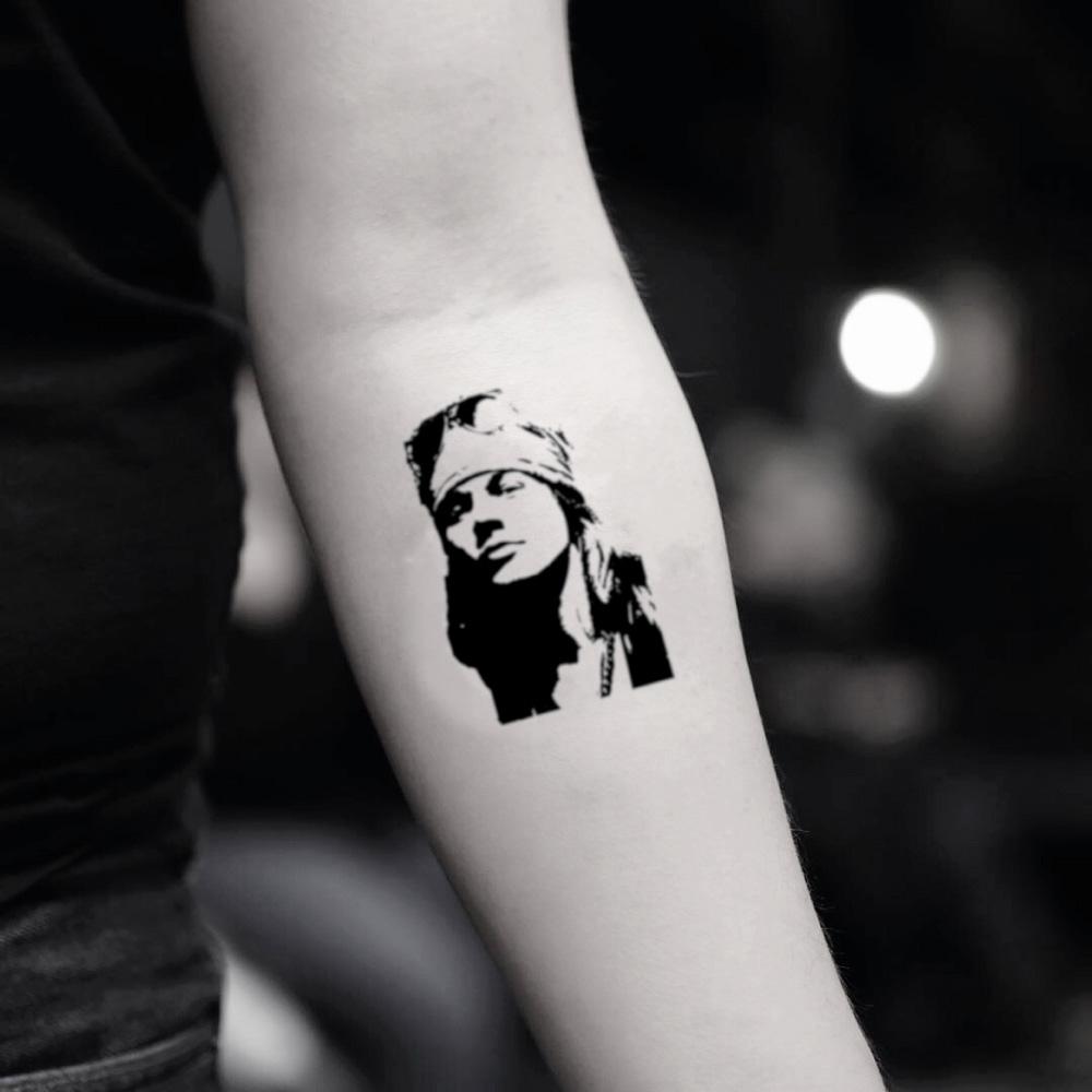 Axl Rose Temporary Tattoo Sticker Ohmytat