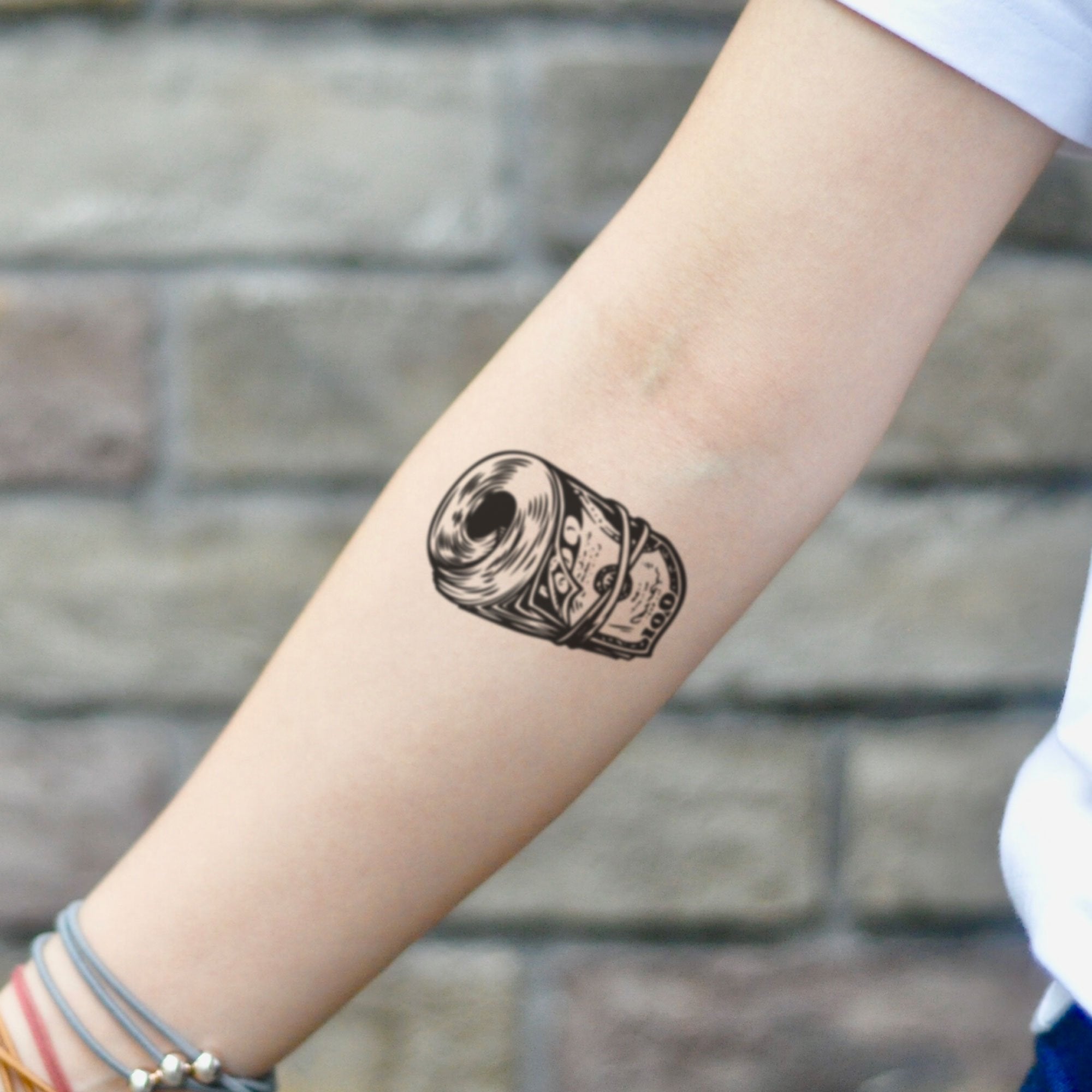 Skull and money tattoo by Sergey Shanko | Post 28730