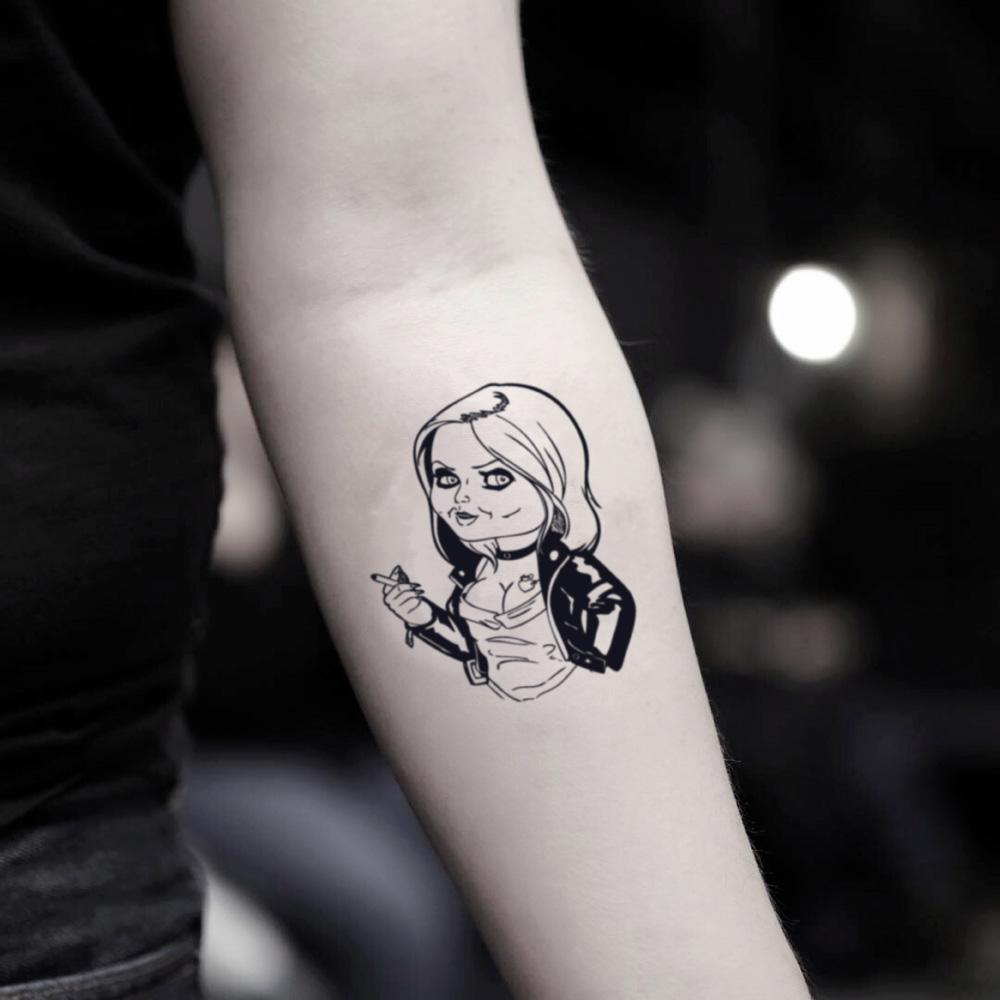 Bride Of Chucky Temporary Tattoo Sticker Ohmytat