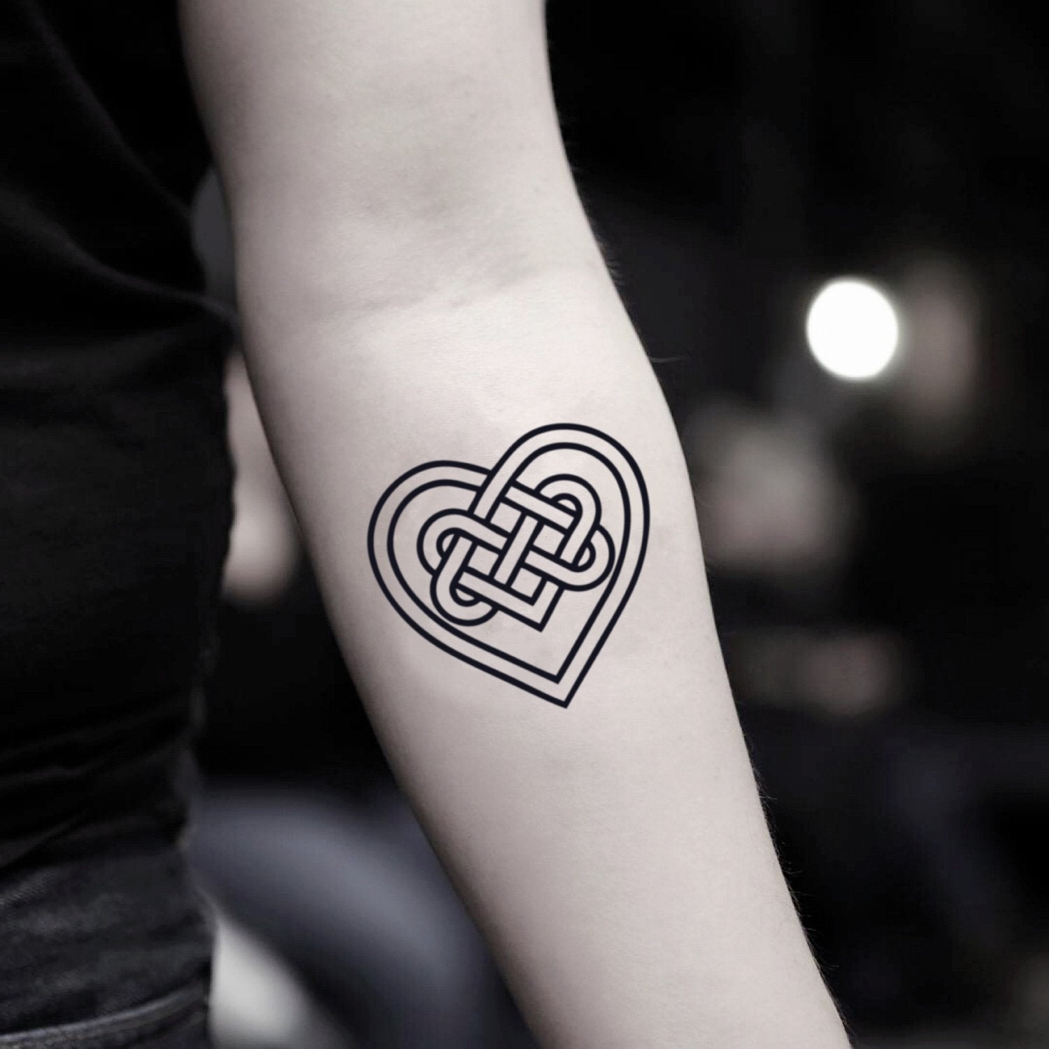 Celtic Heart Women Temporary Tattoo Sticker Ohmytat