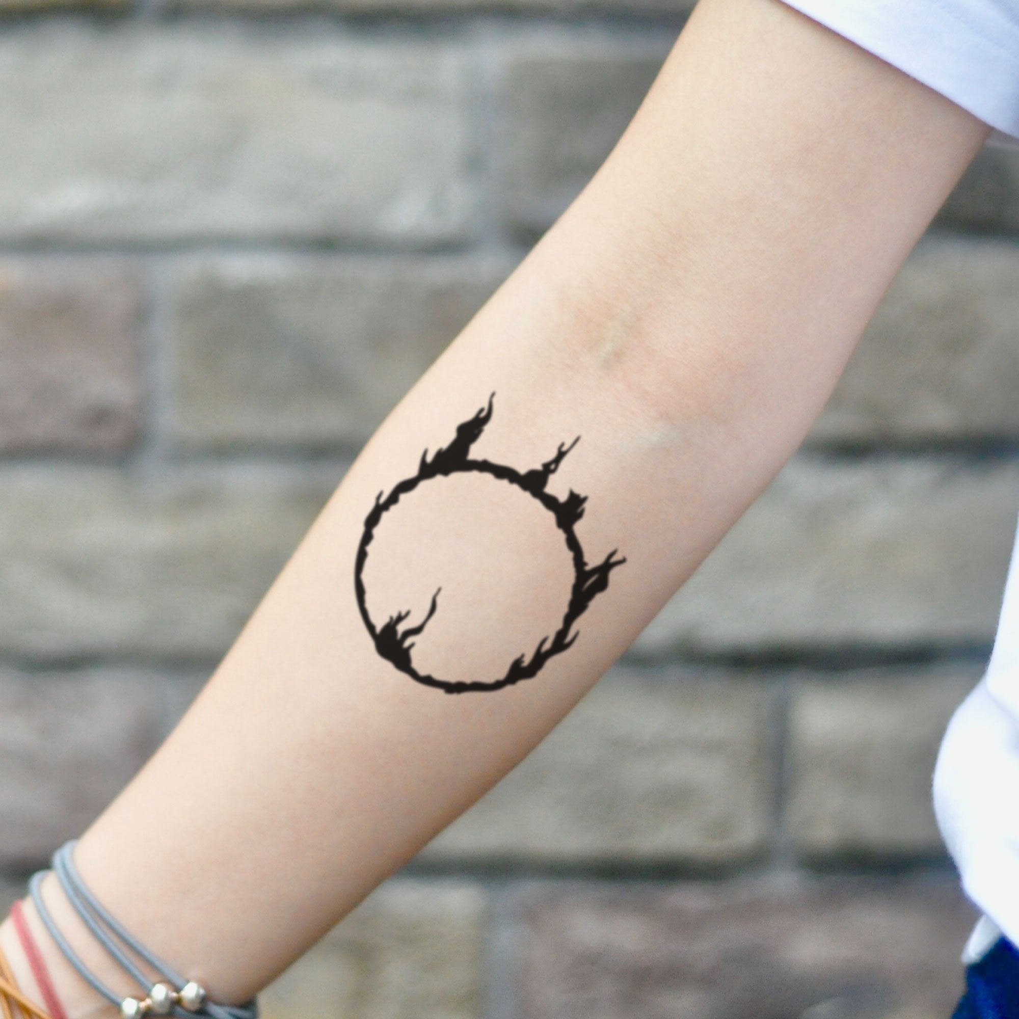 Dark Souls 3 Dark Sign Temporary Tattoo Sticker Set Of 2