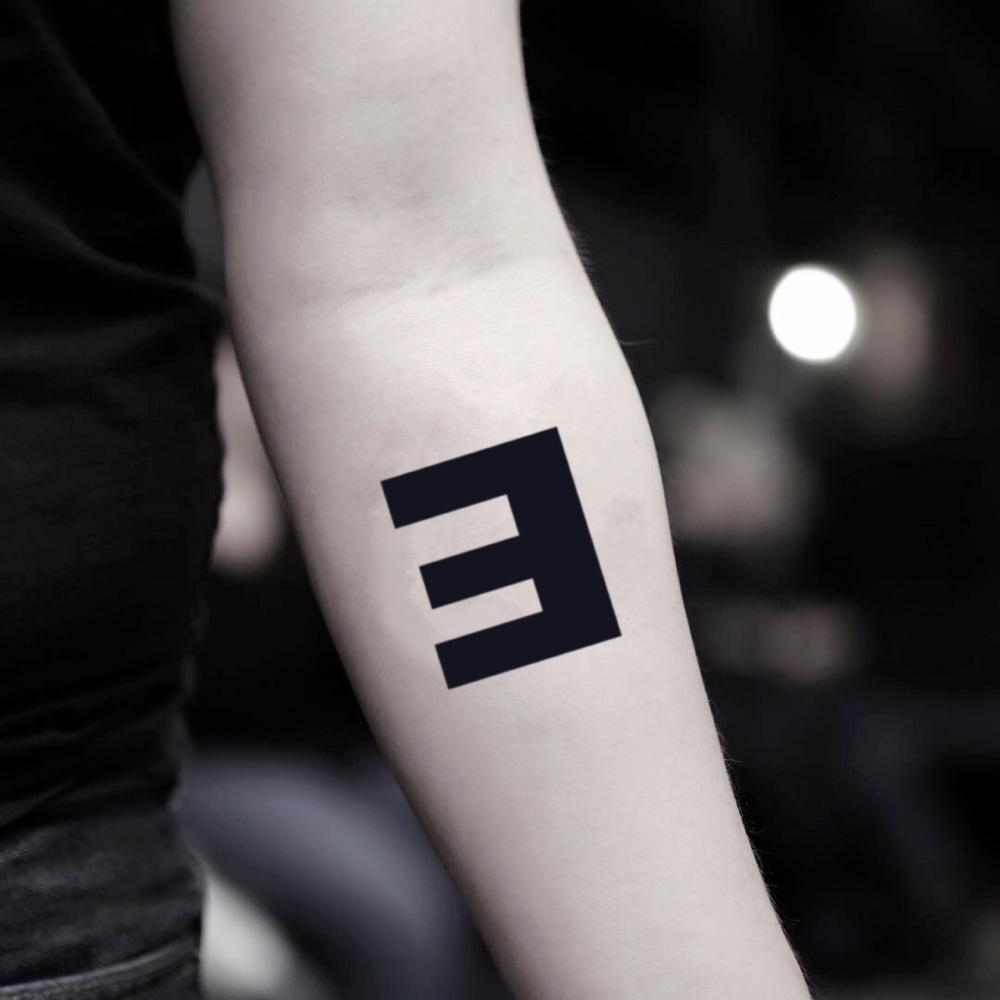 Letter L Temporary Tattoo Sticker - OhMyTat