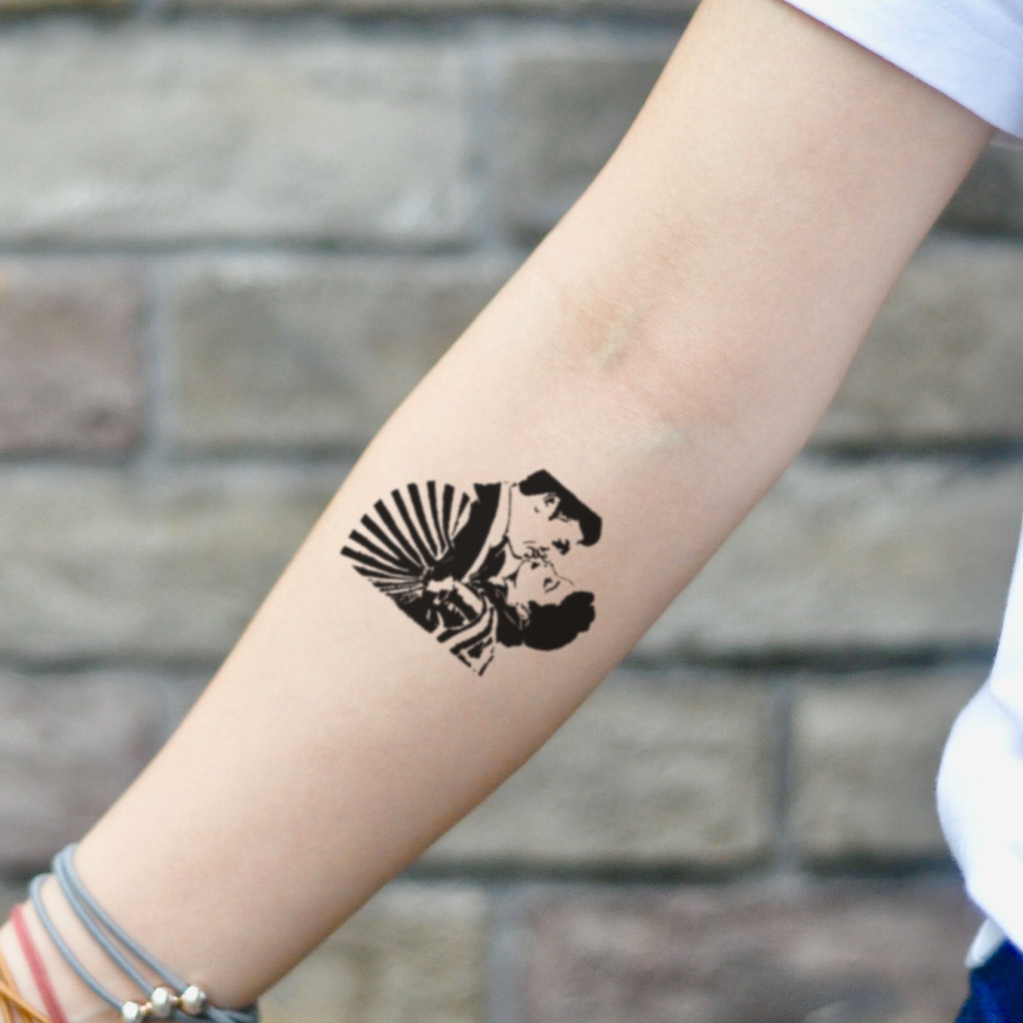 Gone with the Wind Watercolor Arrow Bird Temporary Tattoo  MyBodiArt