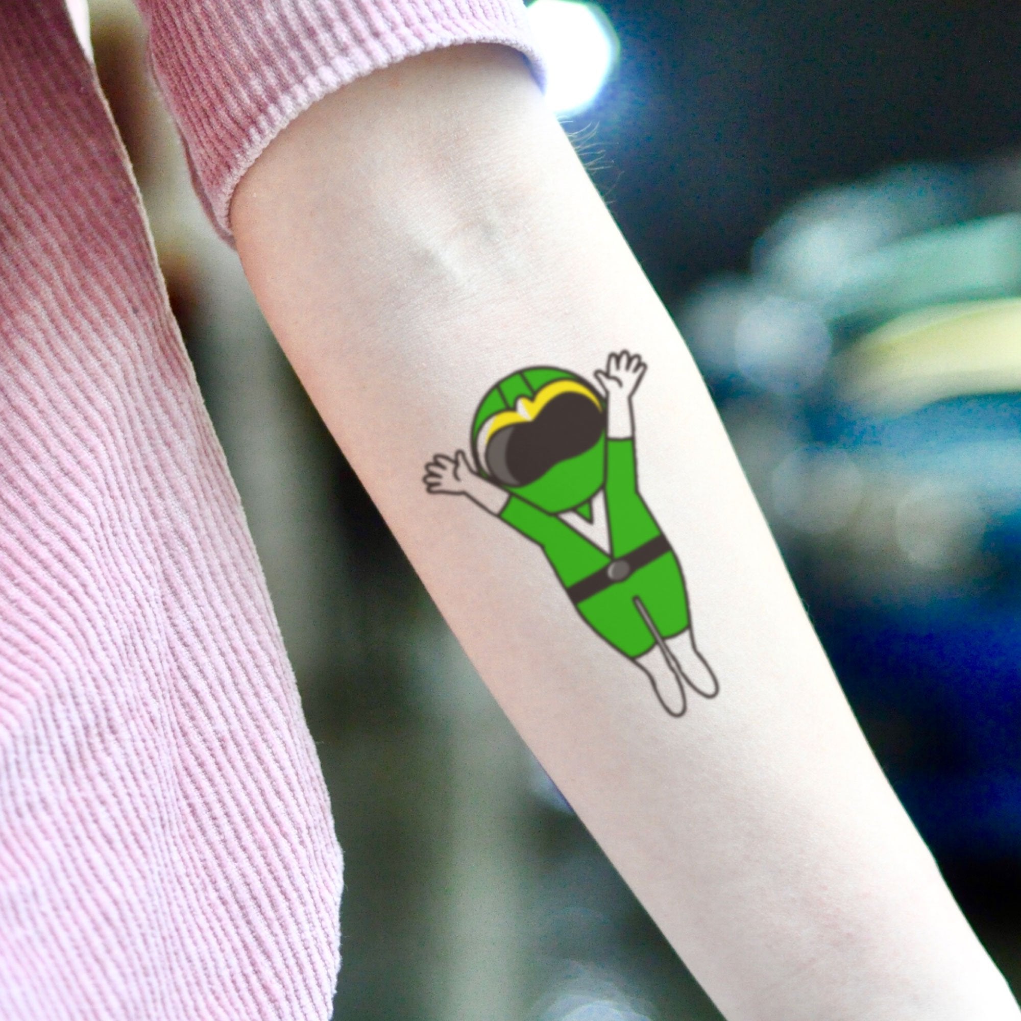 Green Ranger Temporary Tattoo Sticker  OhMyTat