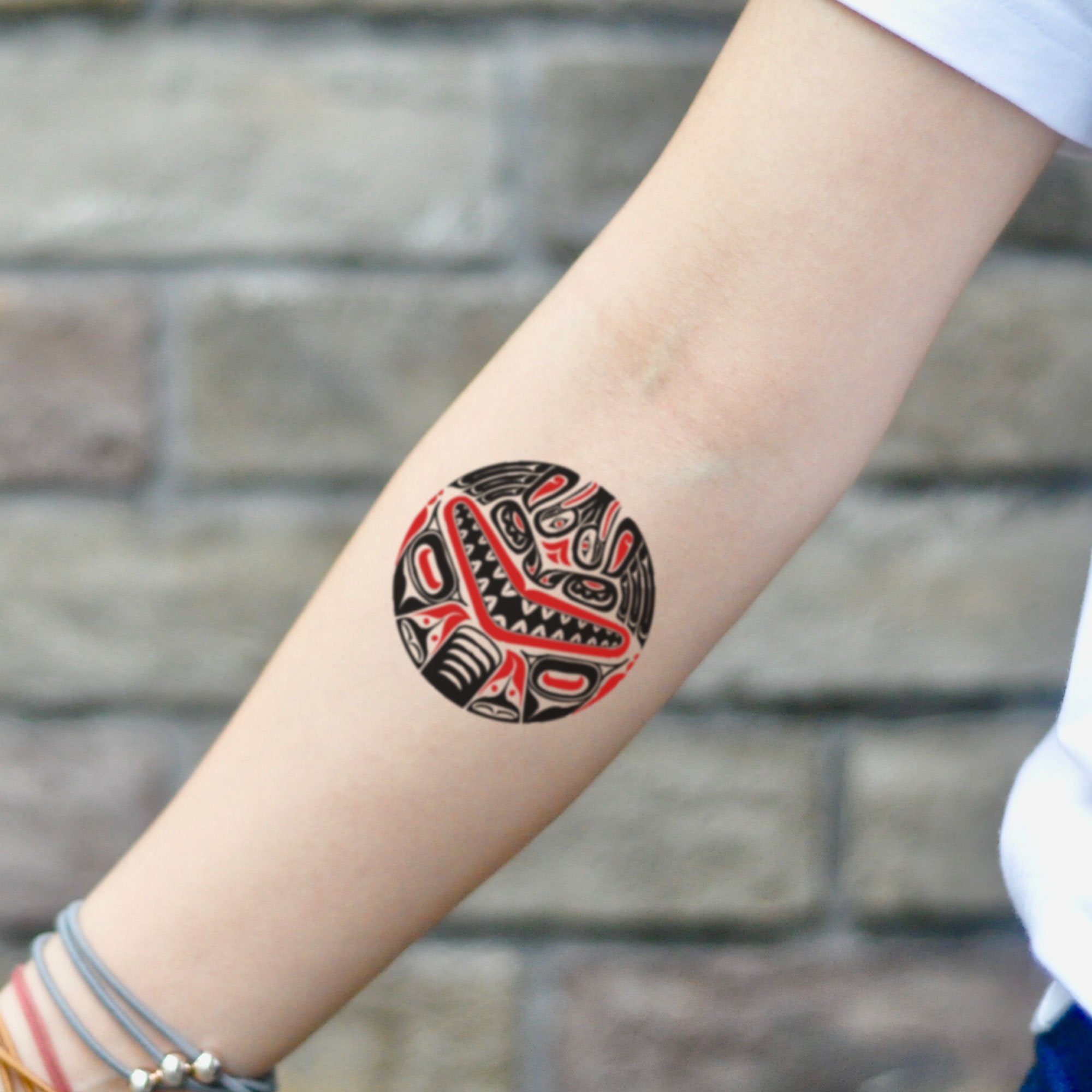 Tribal Turtle Temporary Tattoo Sticker  OhMyTat