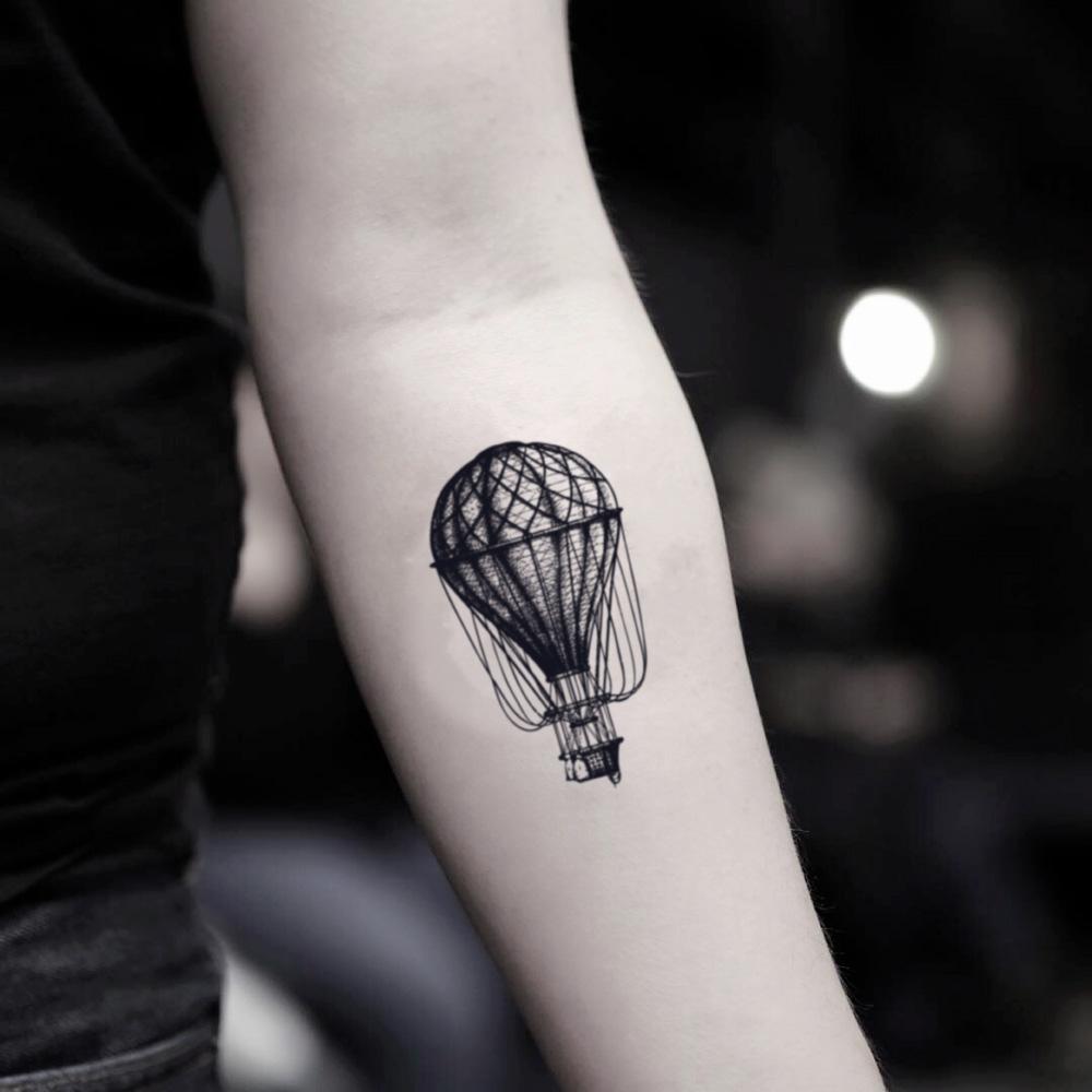 hot air balloon tattoo  Blog  Independent Tattoo  Delawhere