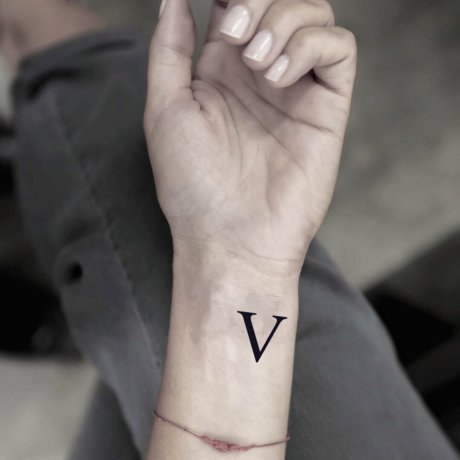 alphabet v tattoo designs