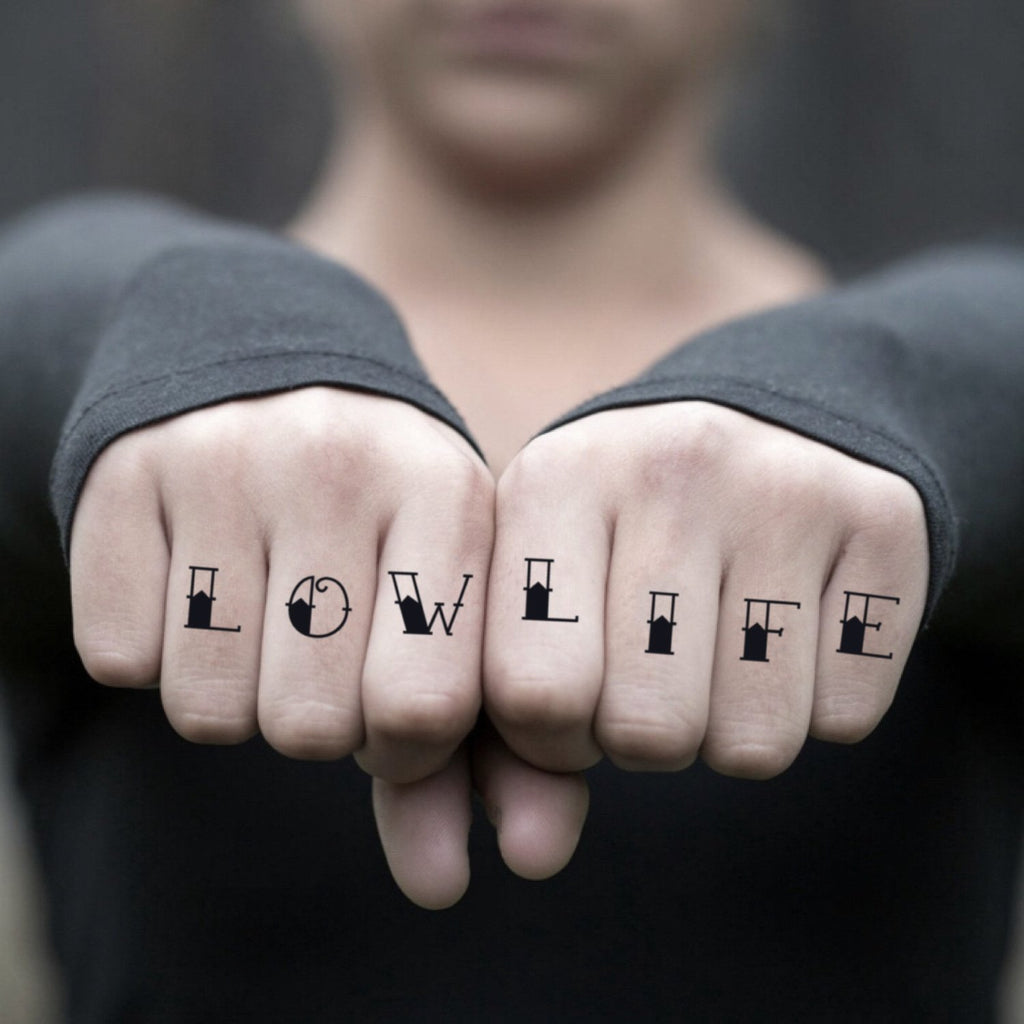 Low Life Temporary Tattoo Sticker - OhMyTat