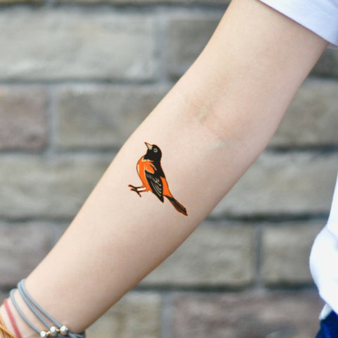 Duck Outline Temporary Tattoo Sticker Ohmytat
