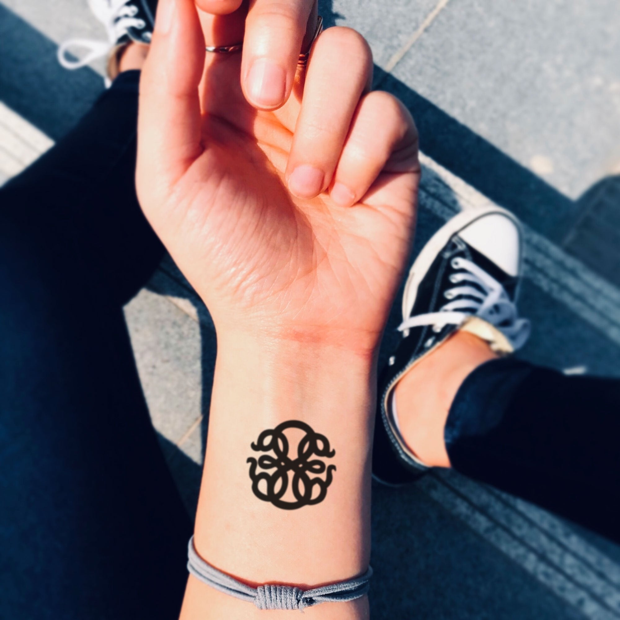 Symbol für den Lebensweg Temporäre Tattoo Aufkleber - OhMyTat