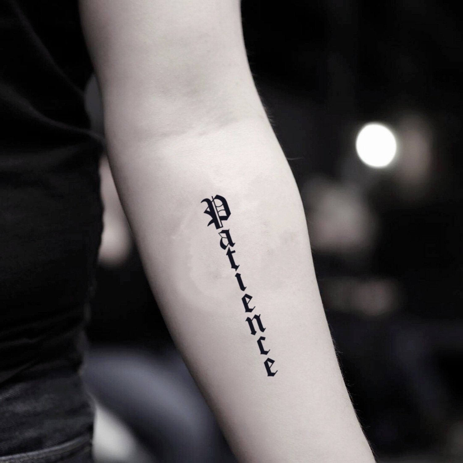 First Tattoo  Patience tattoo Inspirational tattoos Tattoos