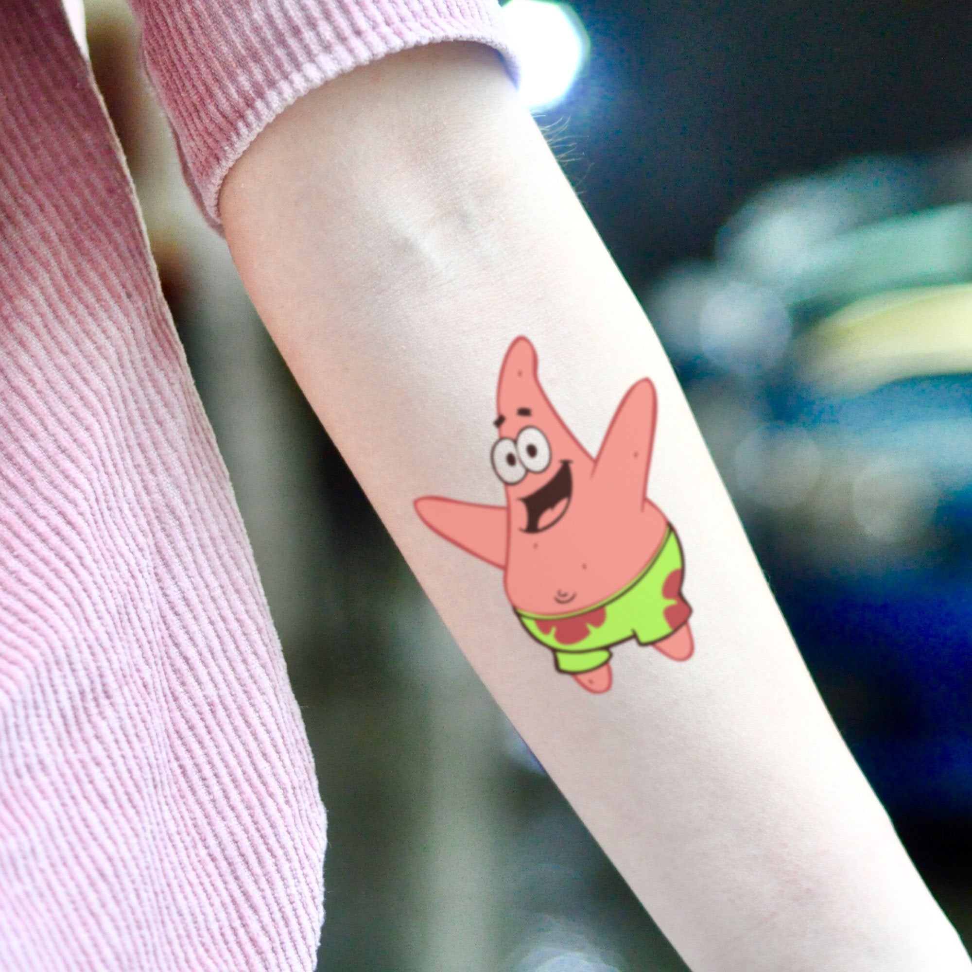 Patrick Star Temporary Tattoo Sticker Ohmytat