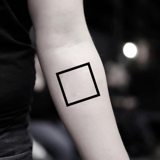 solid black geometric tattoo
