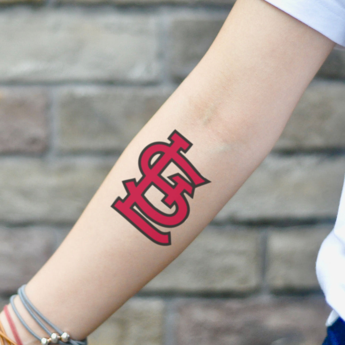 St Louis Cardinals STL Temporary Tattoo Sticker - OhMyTat