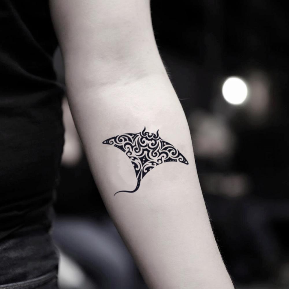 Tattoo tagged with small manta ray single needle inner arm animal  tiny fish como ifttt little ocean illustrative  inkedappcom