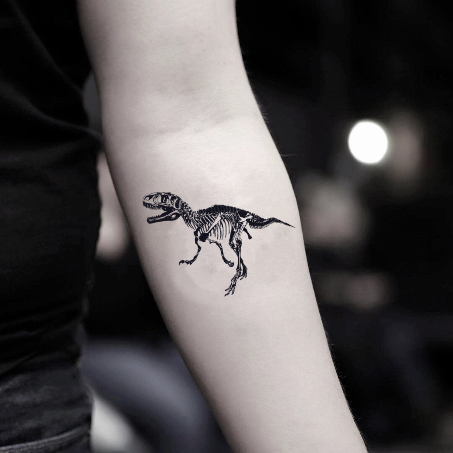 SIMPLY INKED Minimal Dinosaur Temporary Tattoo Designer Tattoo for all  Minimal dinosaur tattoo Pack of 2  JioMart