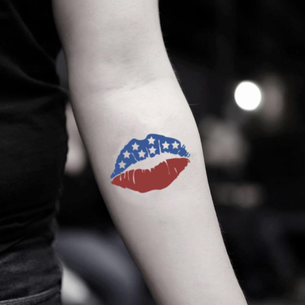 Sexy Red Lips Flower Temporary Tattoo For Kids Boys Girls Adult Small Rose  Butterfly Tattoos Sticker Fake Tatoos Arm Neck Face - AliExpress