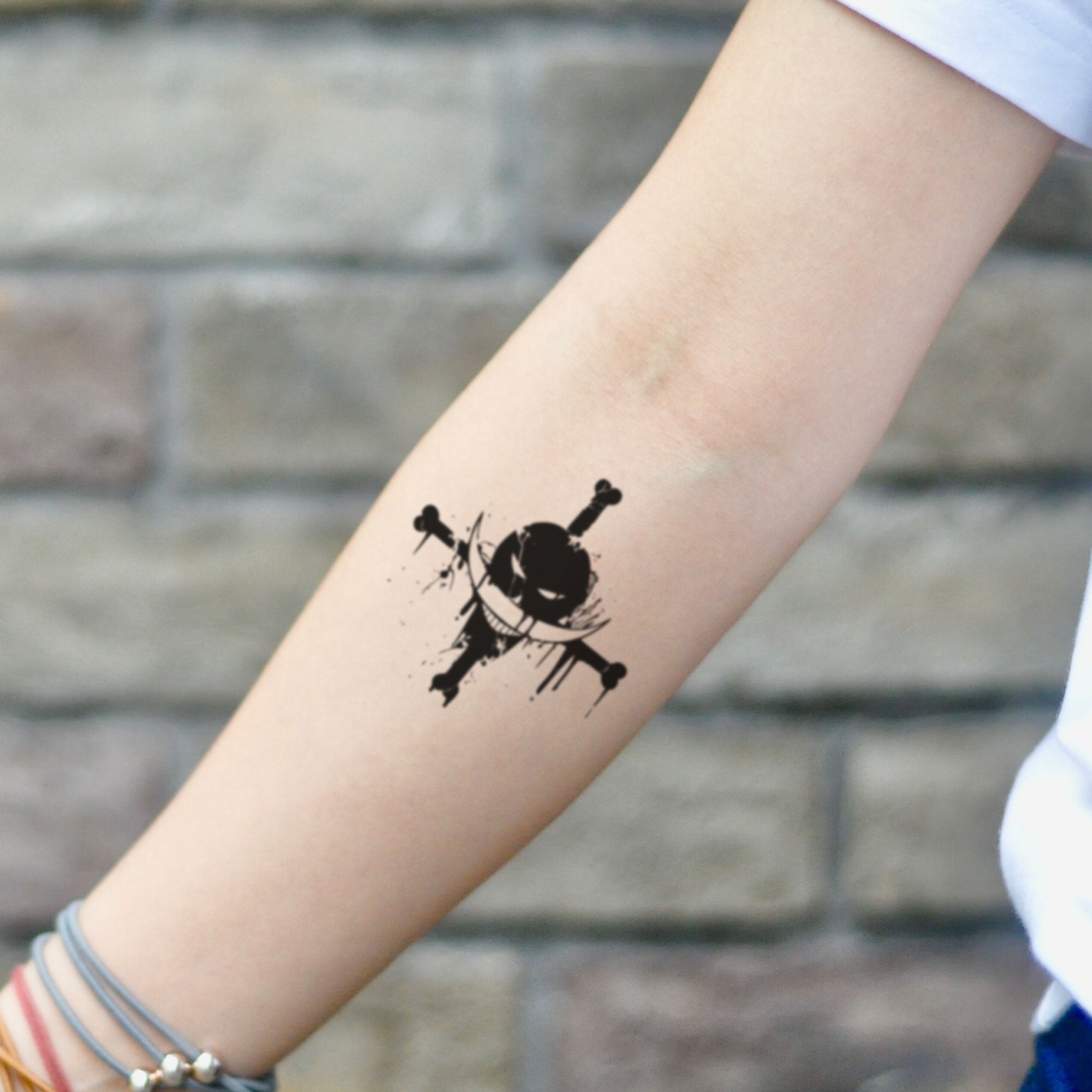 Whitebeard Temporary Tattoo Sticker Ohmytat