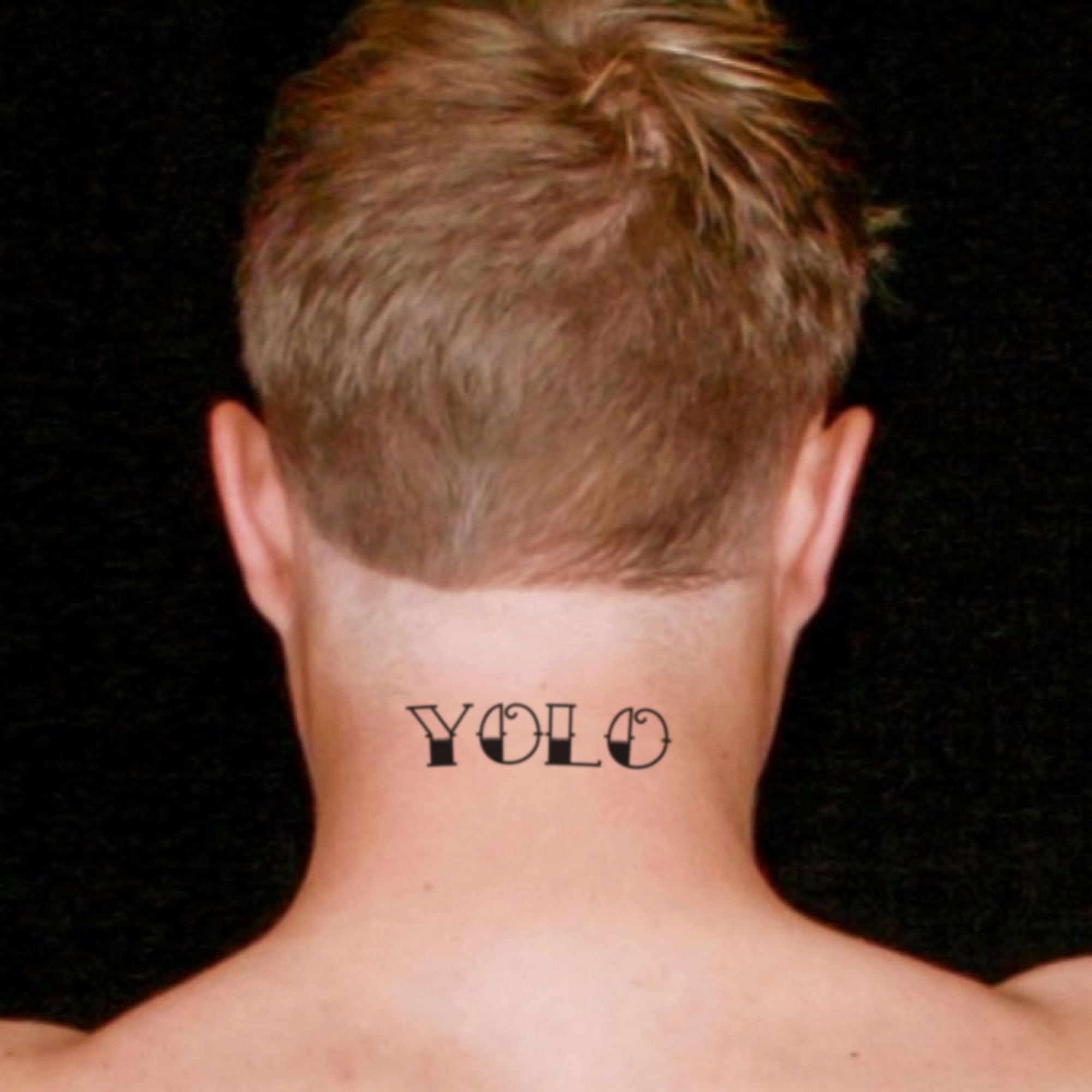 YOLO  You Only Live Once Acronym Temporary Tattoo Sticker  OhMyTat