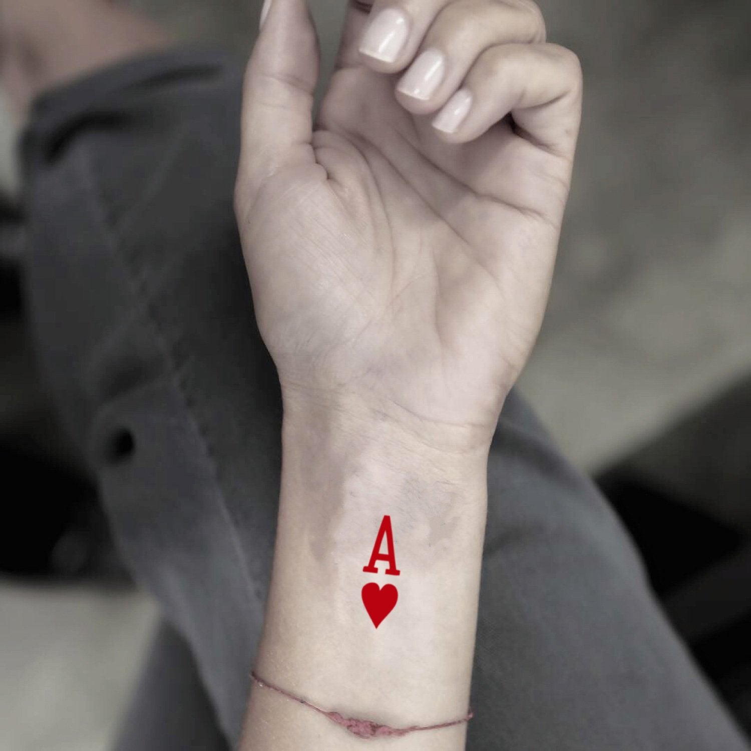 Ace of Diamonds Temporary Tattoo set of 3 - Etsy Israel