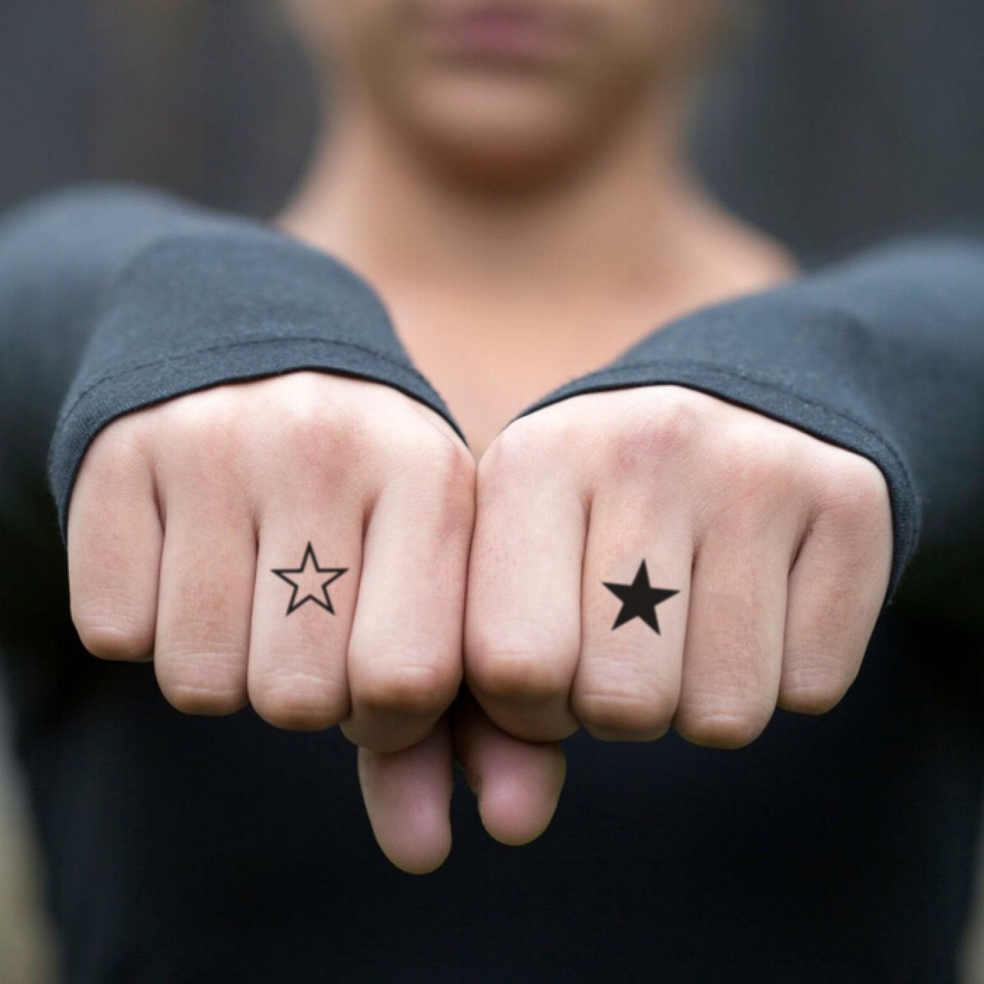 Moon And Stars Finger Tattoo by tattoosbykoko  Tattoogridnet