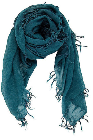 Chan Luu Cashmere and Silk Scarf Deep Teal | E-SCARVES