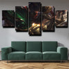 5 piece modern art framed print League of Legends Vi decor picture-1200 (2)