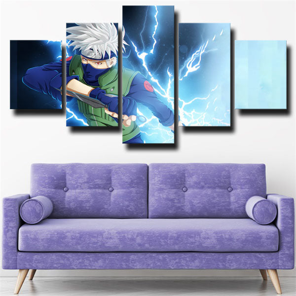 Naruto Kakashi Hatake Thunder Gl Canvas Print Art