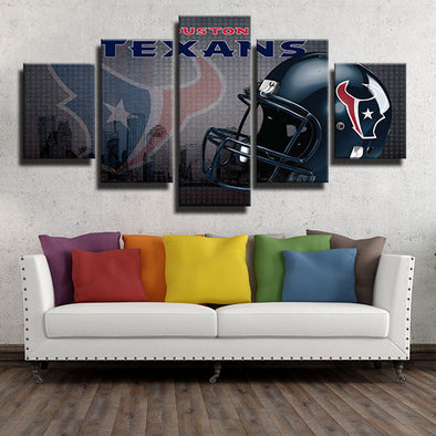 Houston Texans 5 Panel Best Canvas Prints Art Picture Wall Decor For Home Gl Canvas Print Art