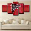 5 piece wall canvas art Atlanta Falcons logo prints black home decor picture-1211 (4)