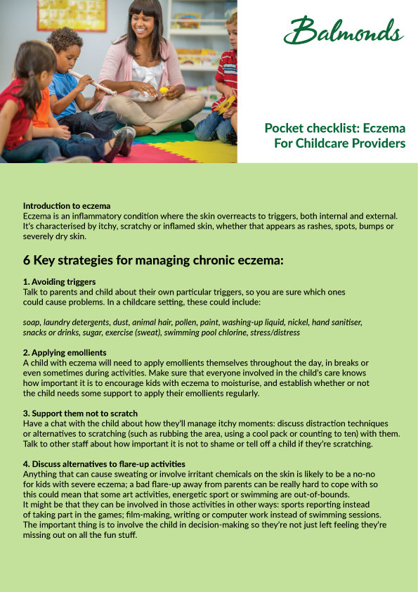 Eczema: info sheet for Childcare Providers 1