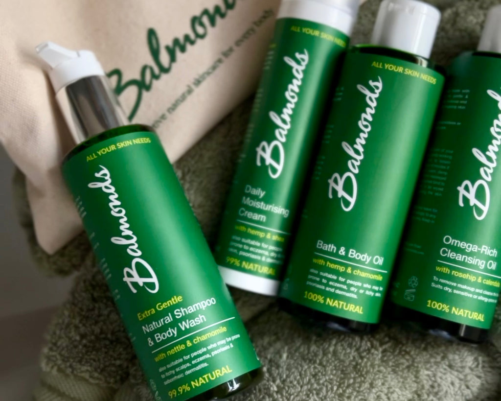 Balmonds Drench Ritual product range - Suitable for sensitive skin, dry skin, itchy skin & skin conditions