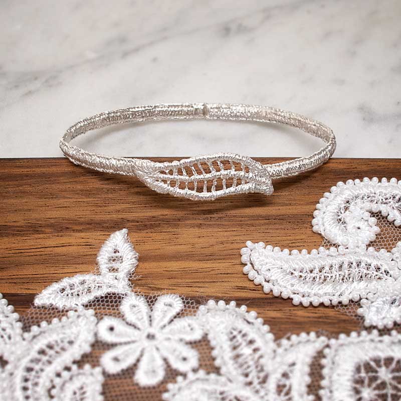 Silver Lace Bridal Bracelet