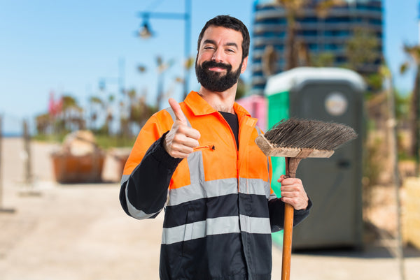 garbage-man-with-thumb-up-being always when doing his janitorial cleaning