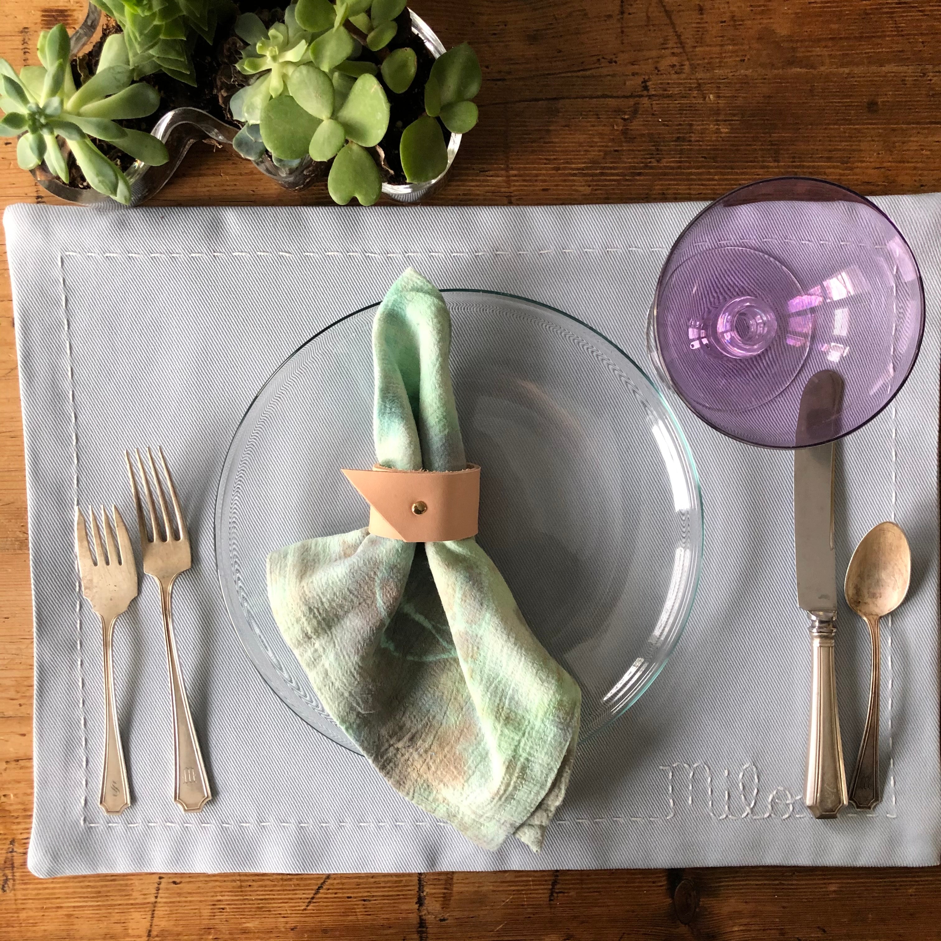 Light Blue Placemat with Custom Name