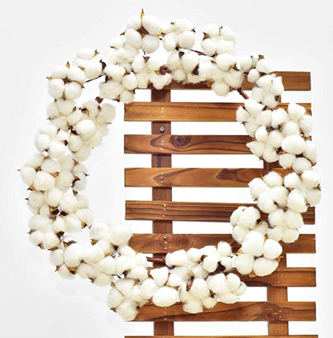 cotton wreath