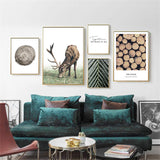 Scenery Deer and Wood Poster