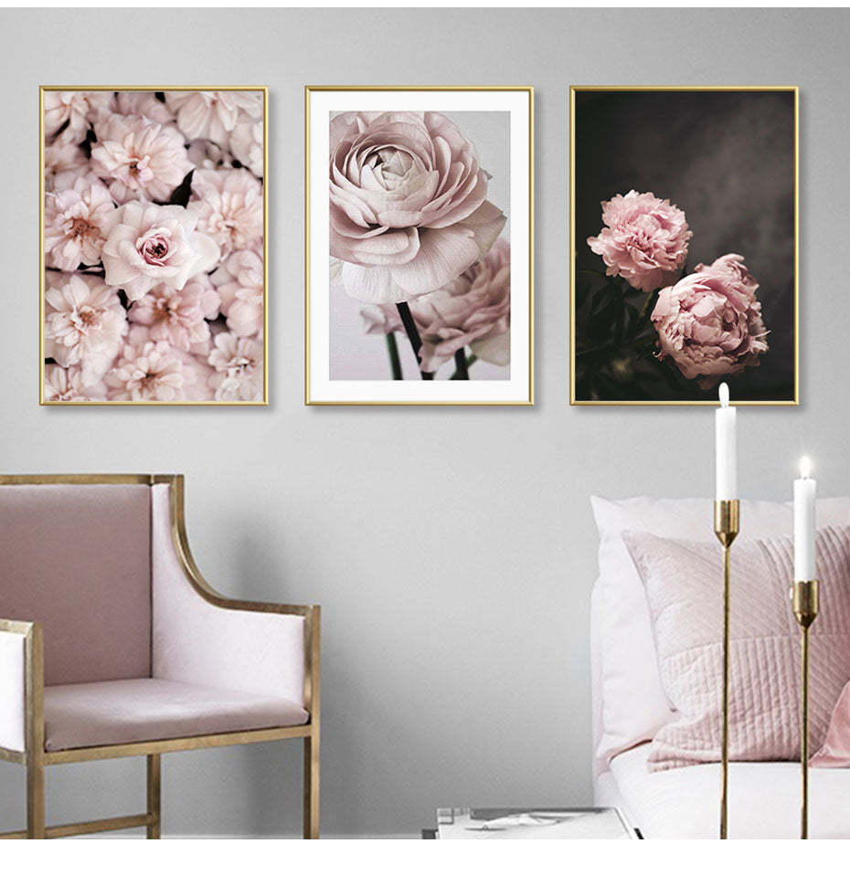 Posters Flowers Pink – Basic Outline Interiors