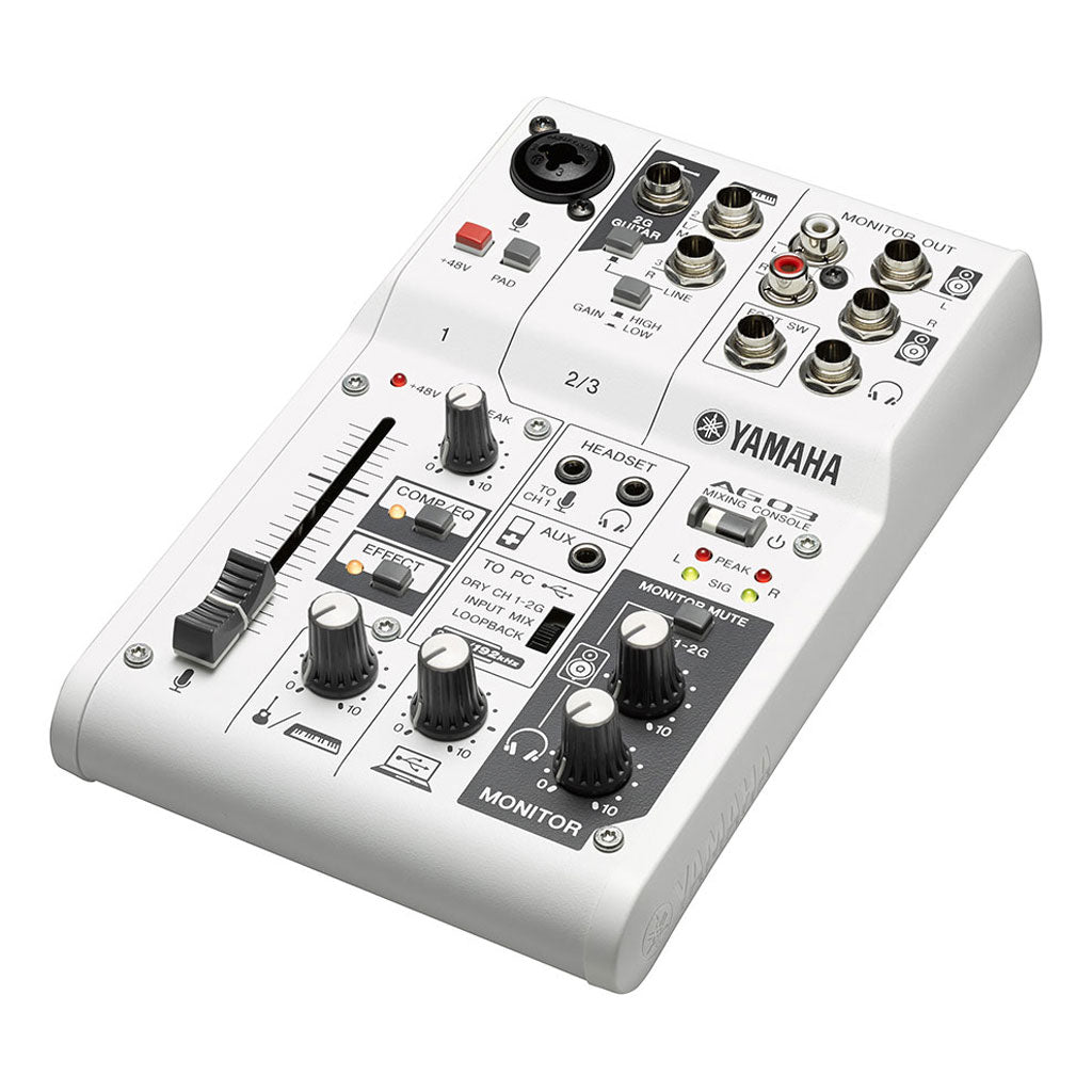 Yamaha AG03 3-Channel Mixer/USB Interface for iOS/Mac/PC ...