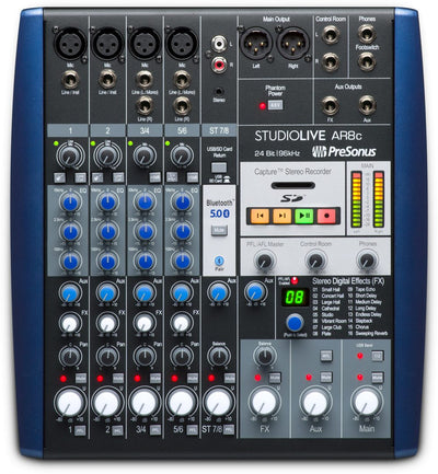 ar8c studiolive recorder presonus