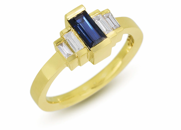 Australian Sapphire 5 Stone Ring