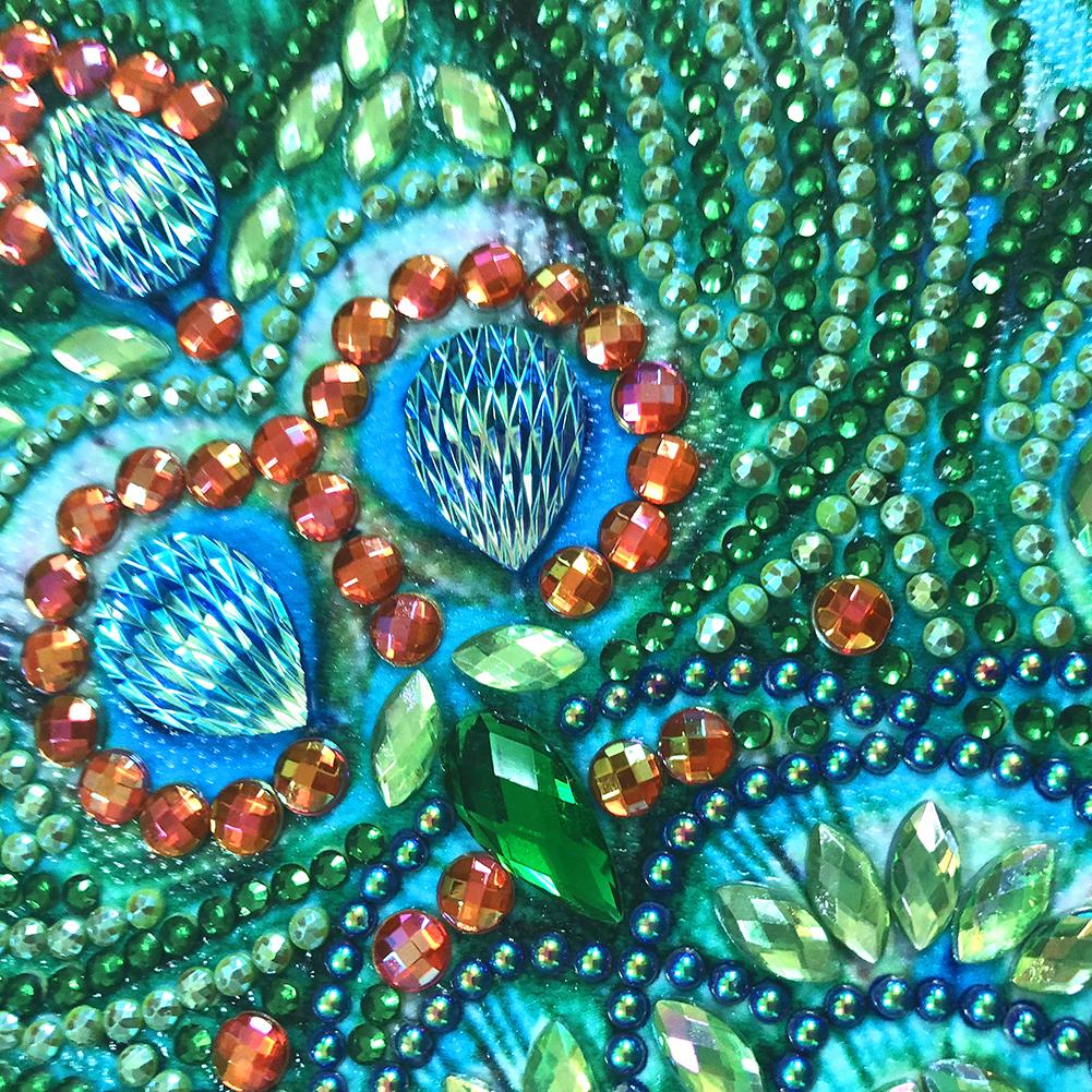  Diamond  Painting  Crystal  Rhinestone Green Flower 