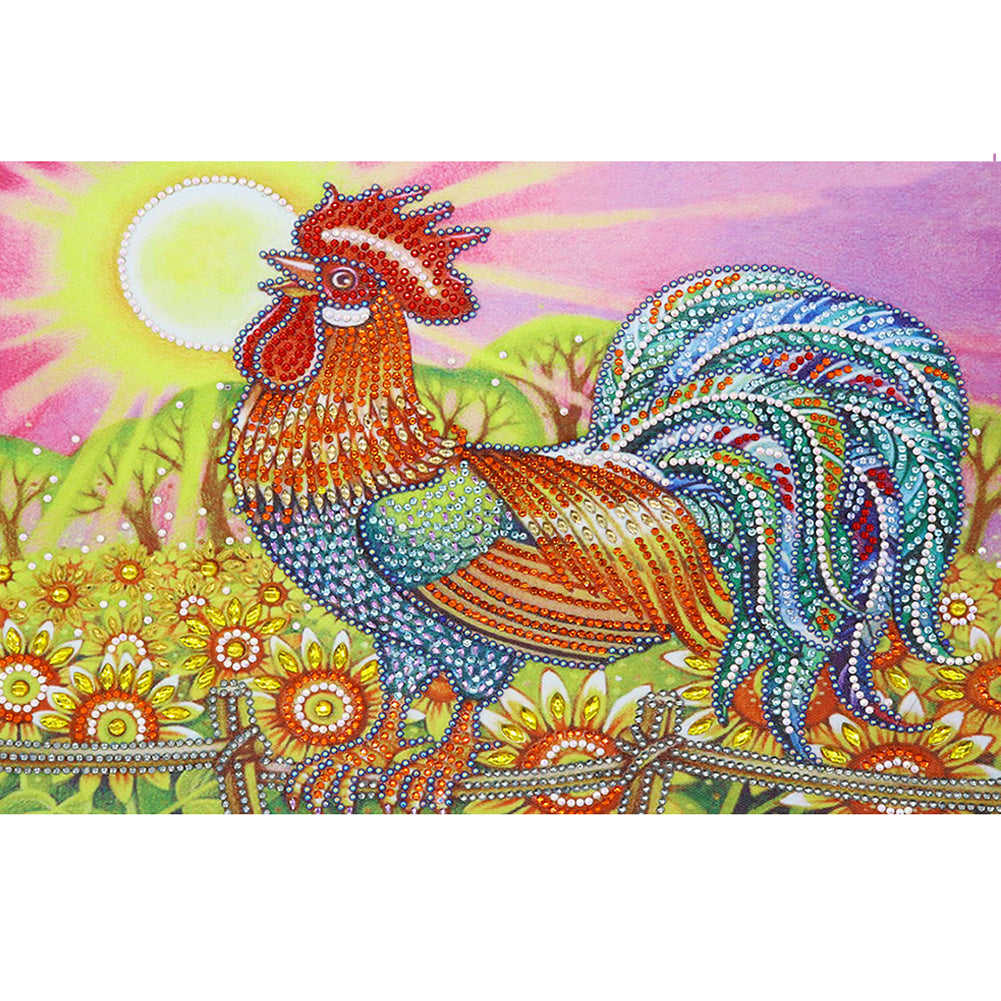  Diamond  Painting  Crystal  Rhinestone Rooster 