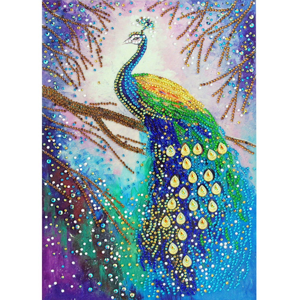  Diamond  Painting  Crystal  Rhinestone Peacock 