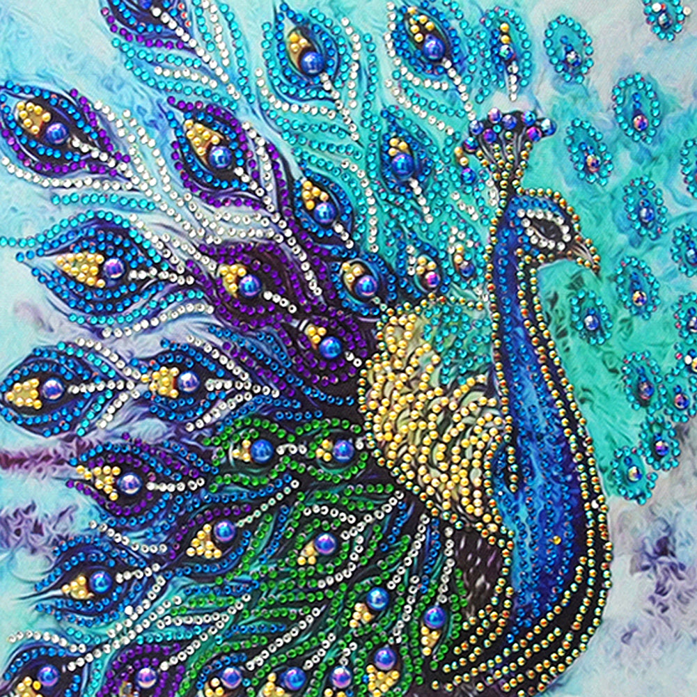  Diamond  Painting  Crystal  Rhinestone Peacock 