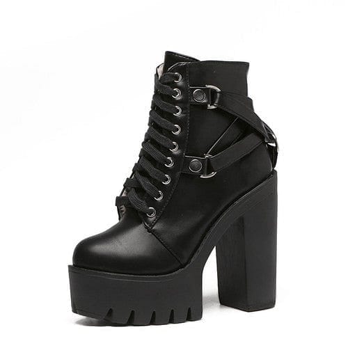 gothic high heel boots
