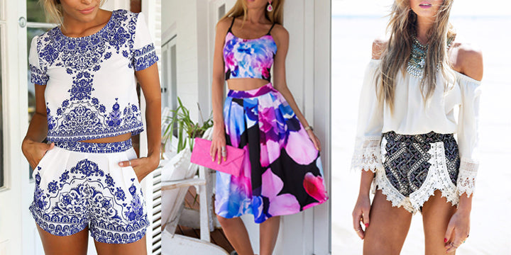 Matching Two Piece Outfits + Skirt Sets