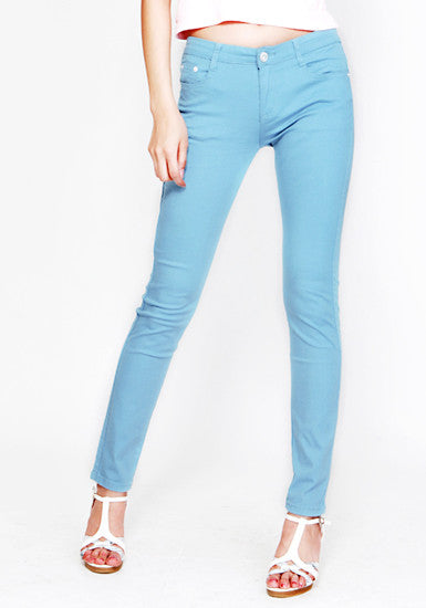 Ligh Blue Pencil - Pants | Lookbook Store