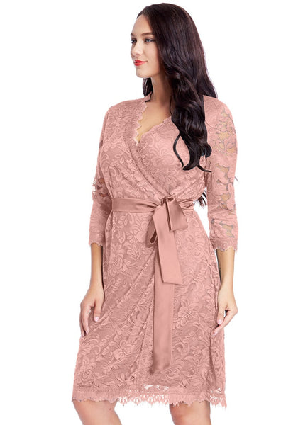 rose pink dress plus size