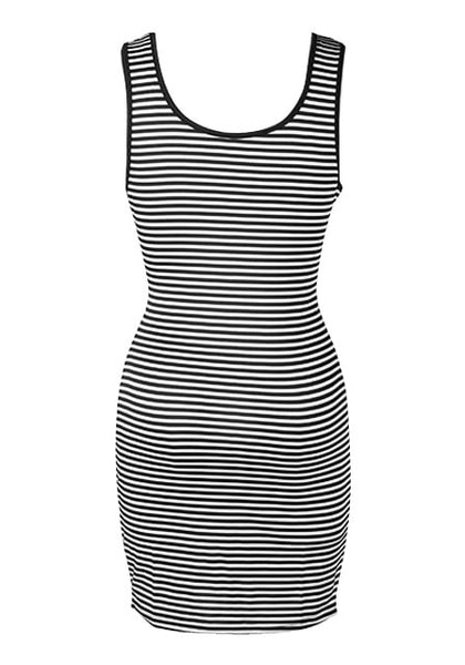 Striped Racerback Tank Dress | Lookbook Store